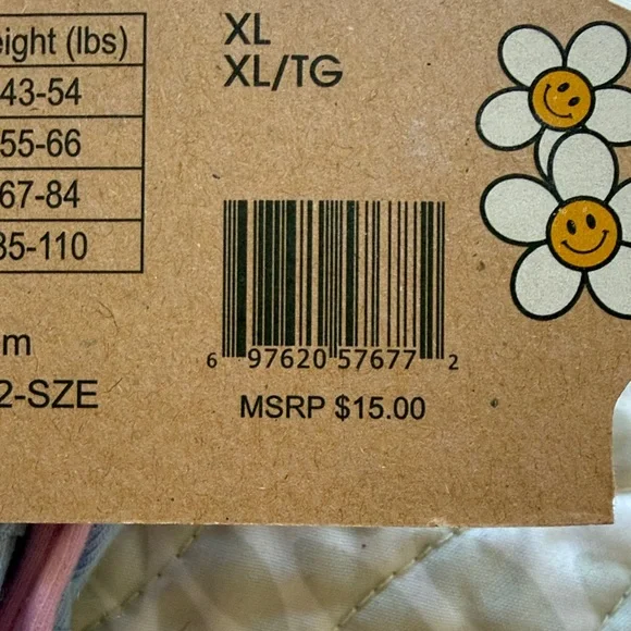 NWT GIRLS XL16-18 5 Piece Pink and Blue Underwear Set - Picture 6 of 6